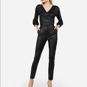 Express Negin Mirsalehi Faux Leather Ankle Pant